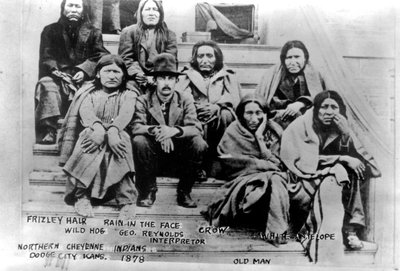 Northern Cheyenne Indians, Dodge City, Kansas, 1878 by American Photographer